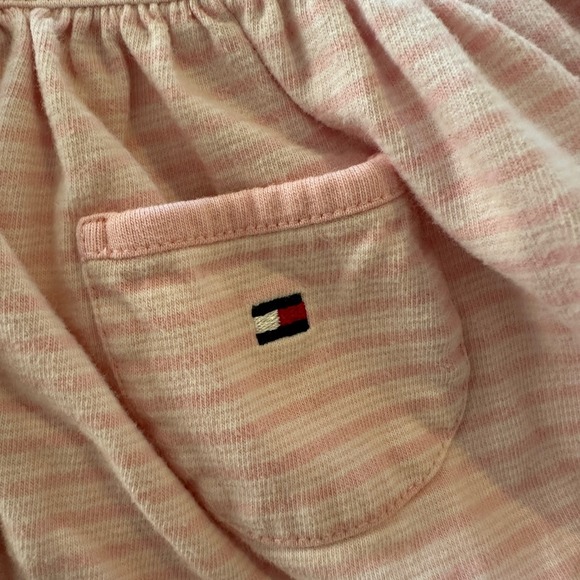 Tommy Hilfiger Baby Girl Pink Striped Dress Button Down 3-6 Months - Picture 2 of 4